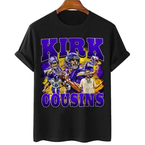 Mockup T Shirt 1 TSBN007 Kirk Cousins Captain Bootleg Style Minnesota Vikings