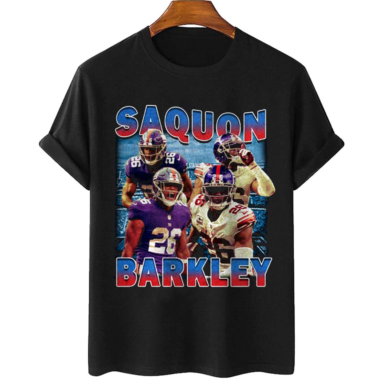 Saquon Barkley Bootleg Style New York Giants T-shirt