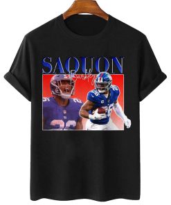 Mockup T Shirt 1 TSBN020 Saquon Barkley Vintage Retro Style New York Giants
