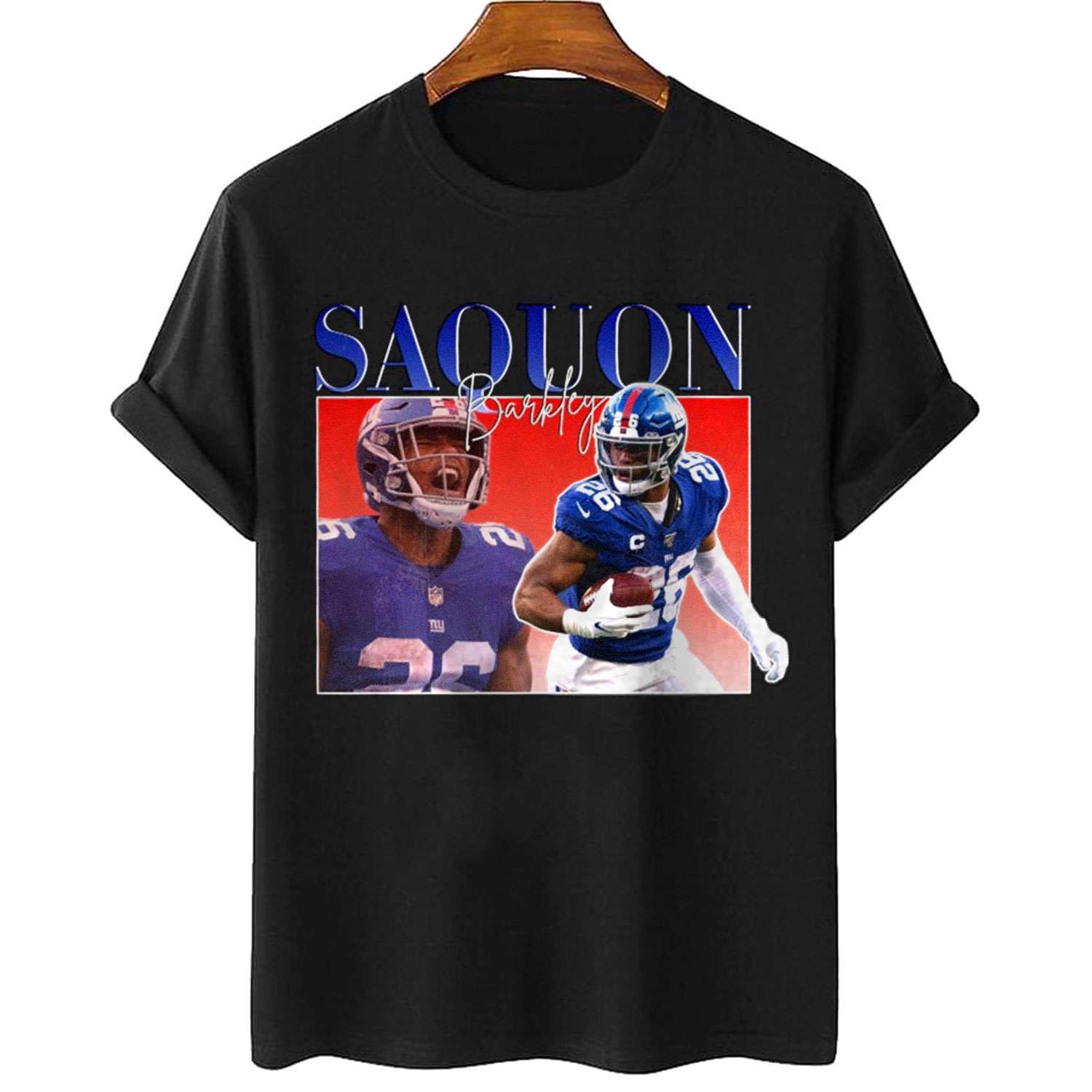 Vintage Saquon Barkley Shirt, NY Giants Women's Shirt, Men's