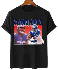 Mockup T Shirt 1 TSBN055 Saquon Barkley Bootleg Style New York Giants