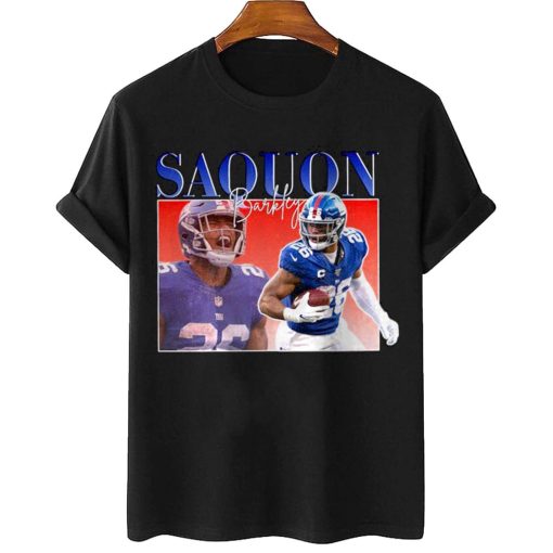 Mockup T Shirt 1 TSBN055 Saquon Barkley Bootleg Style New York Giants