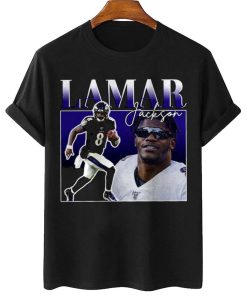 Mockup T Shirt 1 TSBN060 Lamar Jackson Bootleg Style Baltimore Ravens