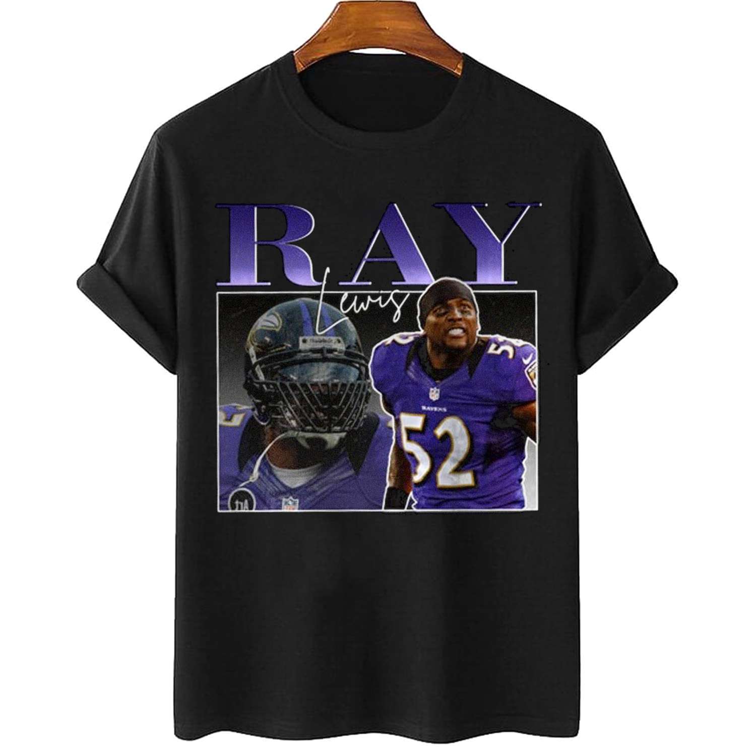 Ray Lewis Bootleg Style Baltimore Ravens T-shirt
