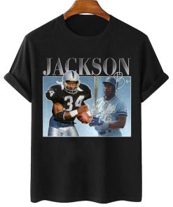 Mockup T Shirt 1 TSBN078 Bo Jackson Bootleg Style Las Vegas Raiders