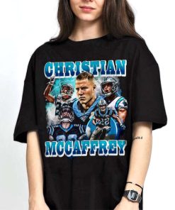 Mockup T Shirt 2 TSBN002 Christian Mccaffrey Bootleg Style Carolina Panthers