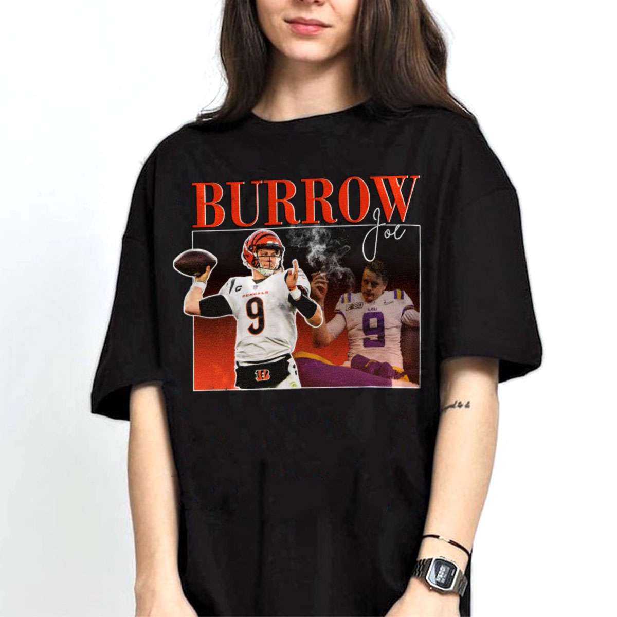 90s Vintage Inspired Joe Shiesty Burrow T Shirt