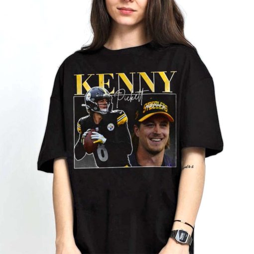 Mockup T Shirt 2 TSBN006 Kenny Pickett Vintage Retro Style Pittsburgh Steelers