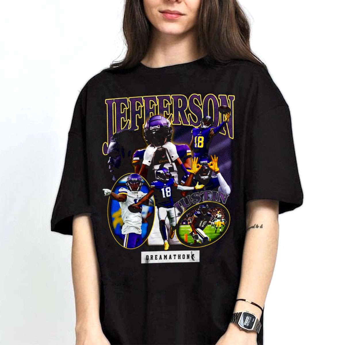 Justin Jefferson Bootleg Style Minnesota Vikings T-shirt