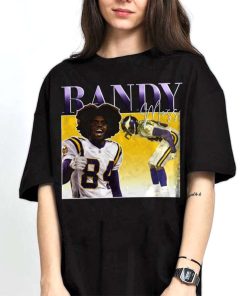 Mockup T Shirt 2 TSBN023 Randy Moss Classic Retro Style Minnesota Vikings