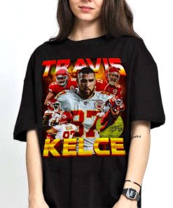 Mockup T Shirt 2 TSBN028 Travis Kelce Bootleg Style Kansas City Chiefs 2