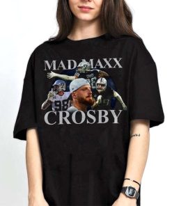 Mockup T Shirt 2 TSBN032 Mad Maxx Crosby Bootleg Style Las Vegas Raiders