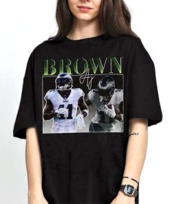Mockup T Shirt 2 TSBN047 Aj Brown Bootleg Style Philadelphia Eagles