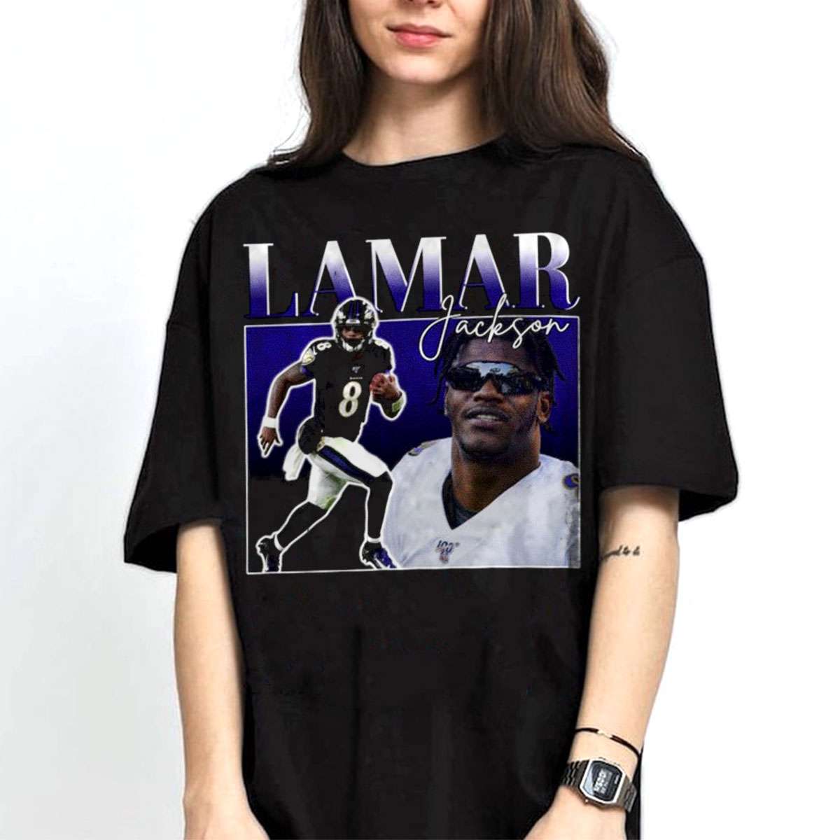 Lamar Jackson Bootleg Style Baltimore Ravens Shirt - Cruel Ball