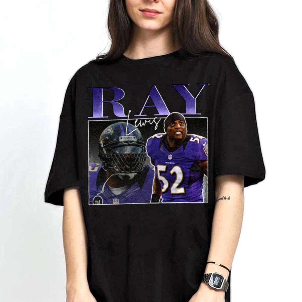 Ray Lewis Bootleg Style Baltimore Ravens T-shirt