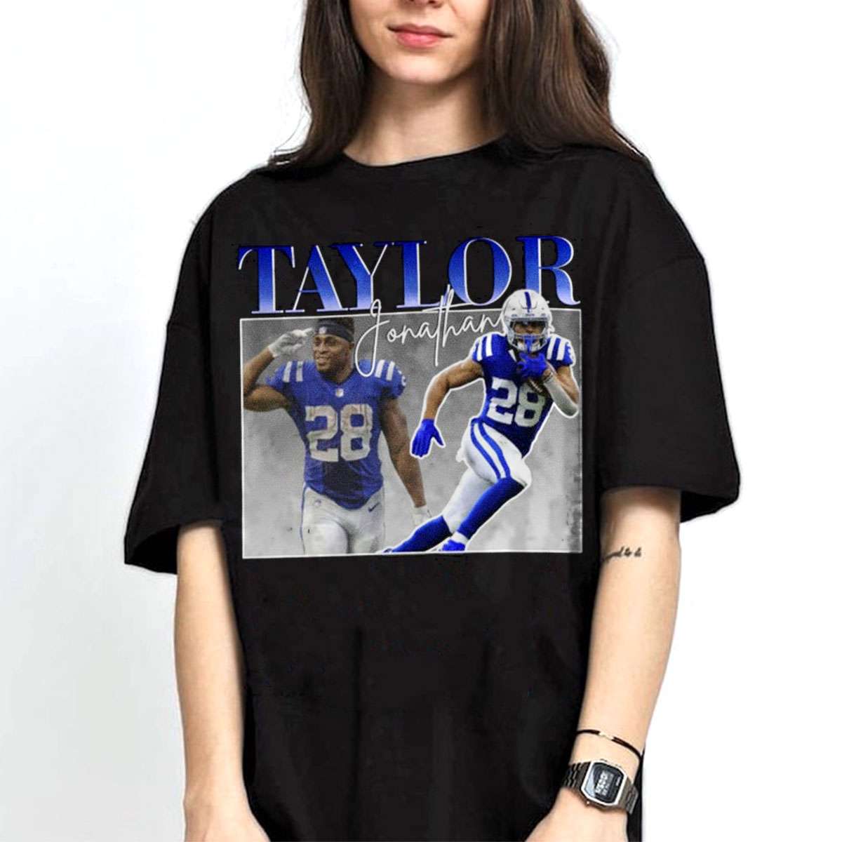 Jonathan Taylor Vintage Bootleg Style Indianapolis Colts T-Shirt