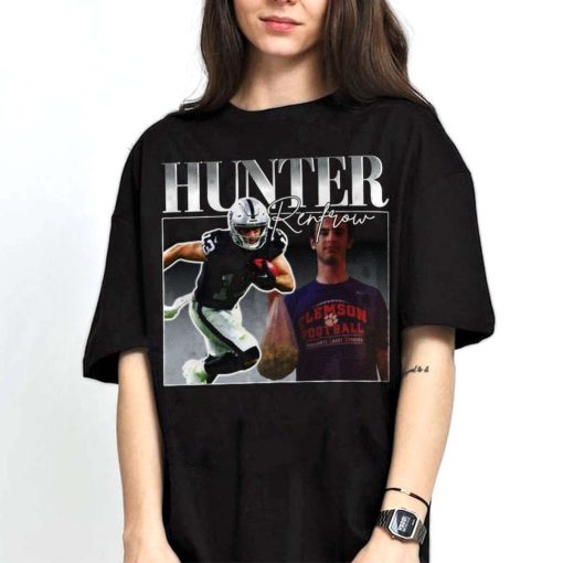 Mockup T Shirt 2 TSBN077 Hunter Renfrow Bootleg Style Las Vegas Raiders