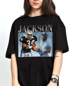 Mockup T Shirt 2 TSBN078 Bo Jackson Bootleg Style Las Vegas Raiders