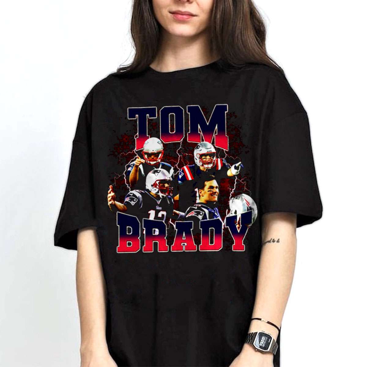 Tom Brady Vintage Retro Style New England Patriots T-shirt - Cruel