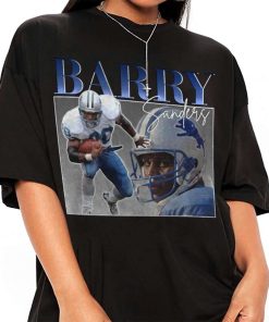 Barry Sanders Vintage Retro Style Detroit Lions T-shirt - Cruel Ball