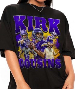 Mockup T Shirt 3 TSBN007 Kirk Cousins Captain Bootleg Style Minnesota Vikings