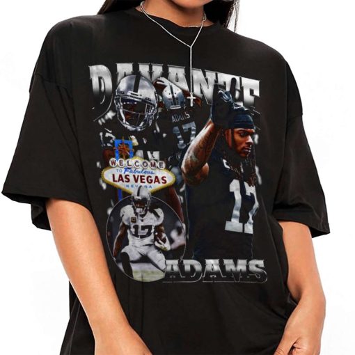 Mockup T Shirt 3 TSBN026 Davante Adams Bootleg Style Las Vegas Raiders