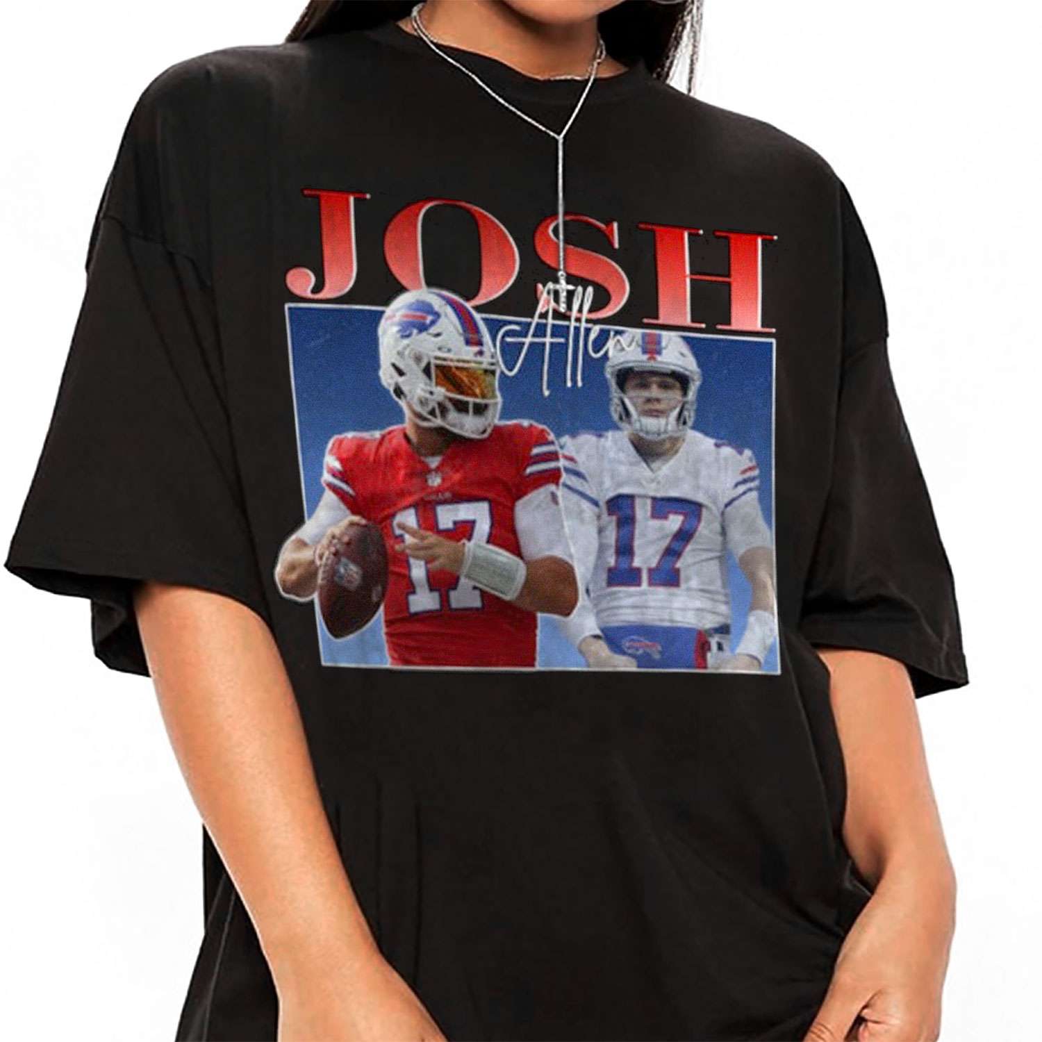 Josh Allen - Buffalo Football - Vintage Retro Inspired Football