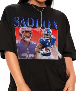 Mockup T Shirt 3 TSBN055 Saquon Barkley Bootleg Style New York Giants