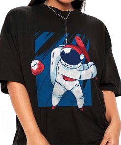 Mockup T Shirt GIRL BASE03 Astronaut Baseball