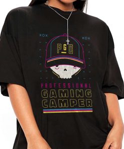 Mockup T Shirt GIRL BASE14 Gaming Camper 80 S