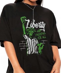 Mockup T Shirt GIRL BASE17 Liberty Statue Graffiti Baseball