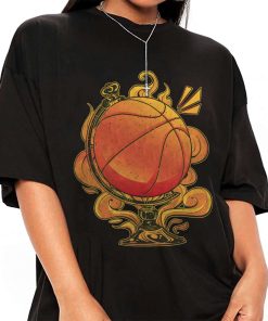 Mockup T Shirt GIRL BASK15 Basketball Sport Globe