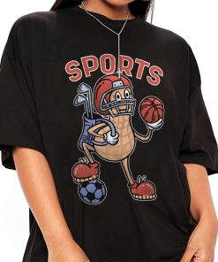 Mockup T Shirt GIRL BASK17 Peanut Sport Player Cartoon