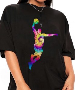 Mockup T Shirt GIRL BASK23 Tye Dye Basketball Player