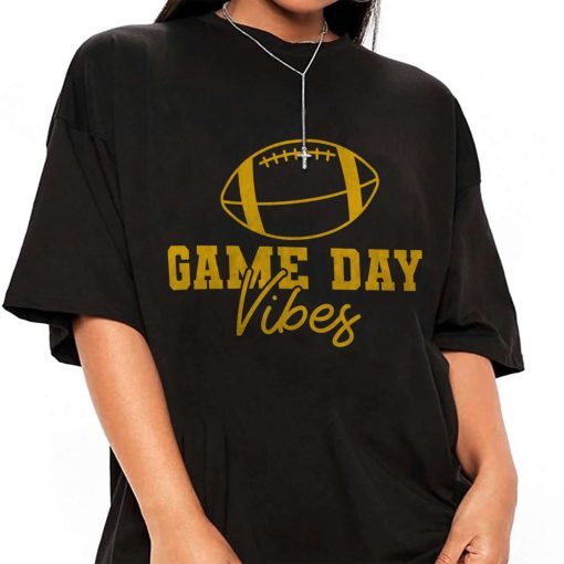 Mockup T Shirt GIRL FBALL19 Game Day Vibes Super Bowl