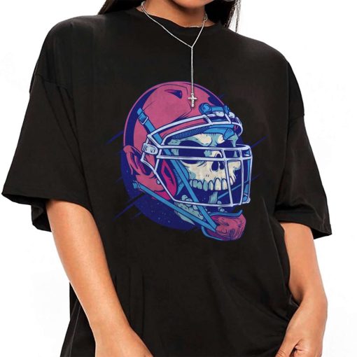 Mockup T Shirt GIRL FBALL21 Football Skull