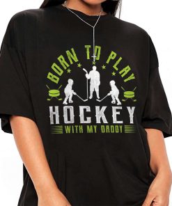 Mockup T Shirt GIRL ICEH02 Born To Play Hockey With My Daddy