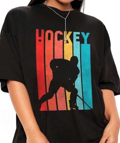 Mockup T Shirt GIRL ICEH03 Colorful Hockey Player