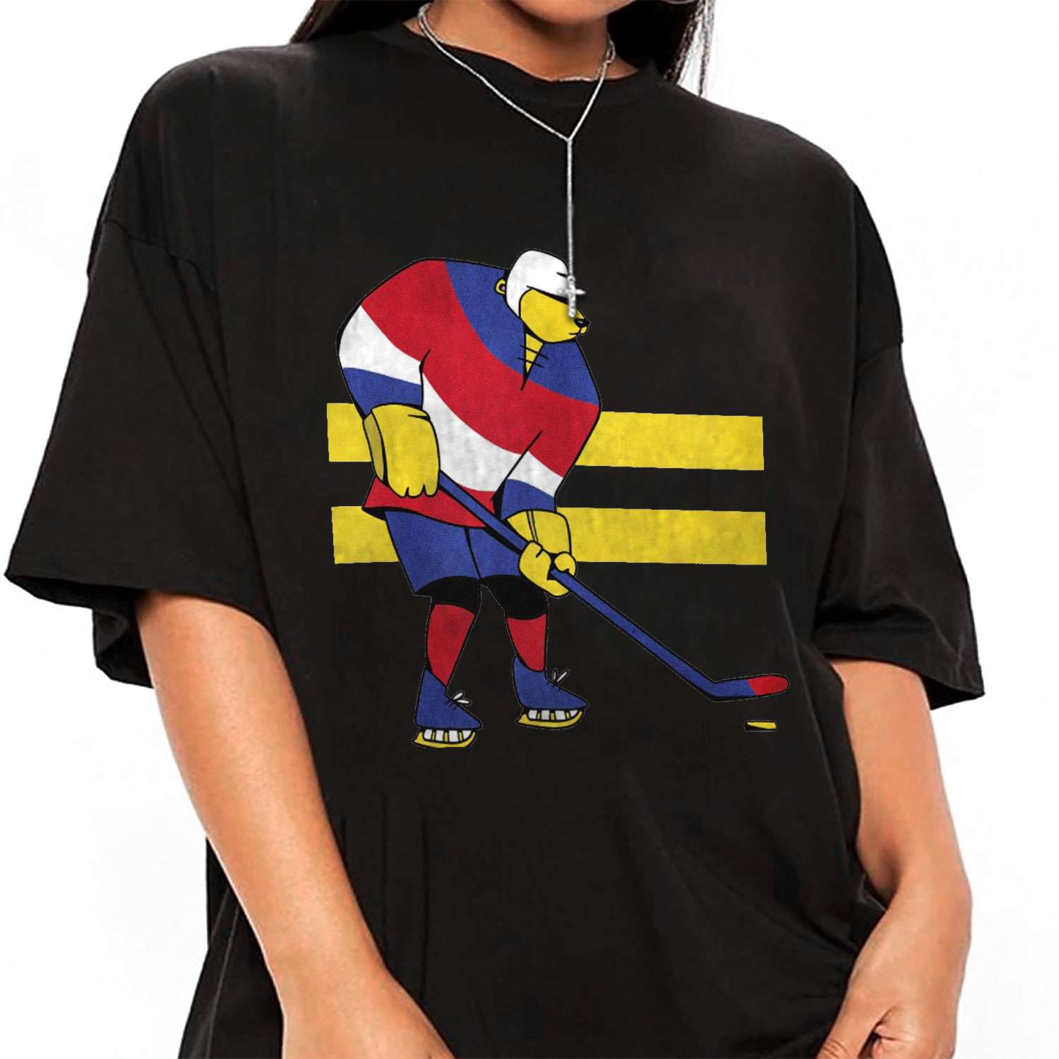 Ice Hockey Bear T-shirt
