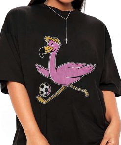 Mockup T Shirt GIRL SOCC03 Flamingo Animal Soccer