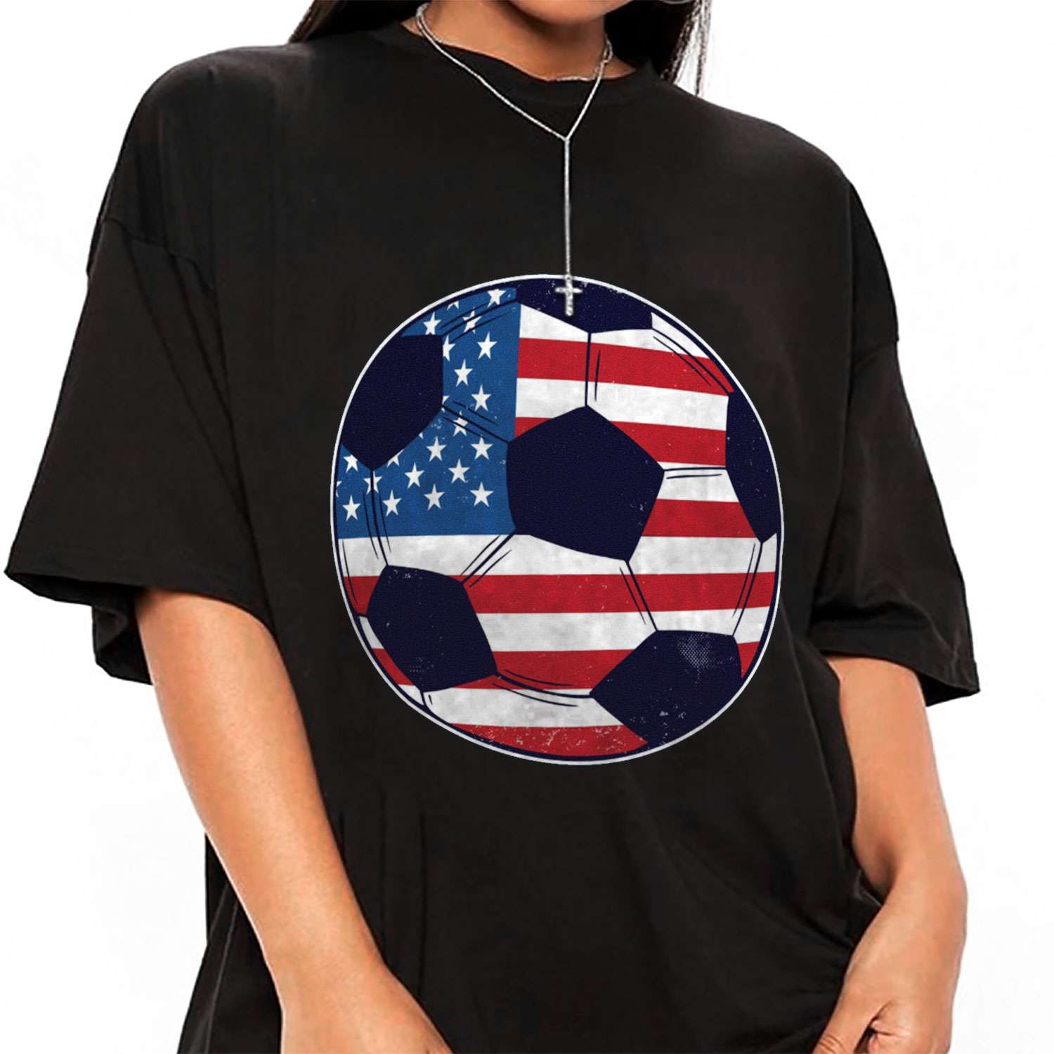 USA Soccer Ball Quatar 2022 T-shirt