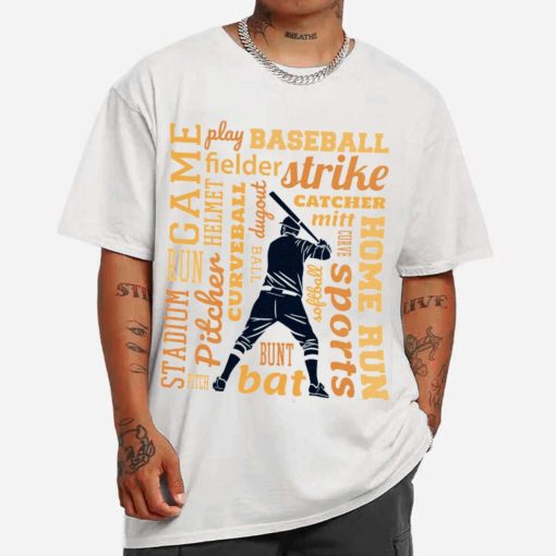 Mockup T Shirt MEN 1 BASE29 Baseball Player And Quotes