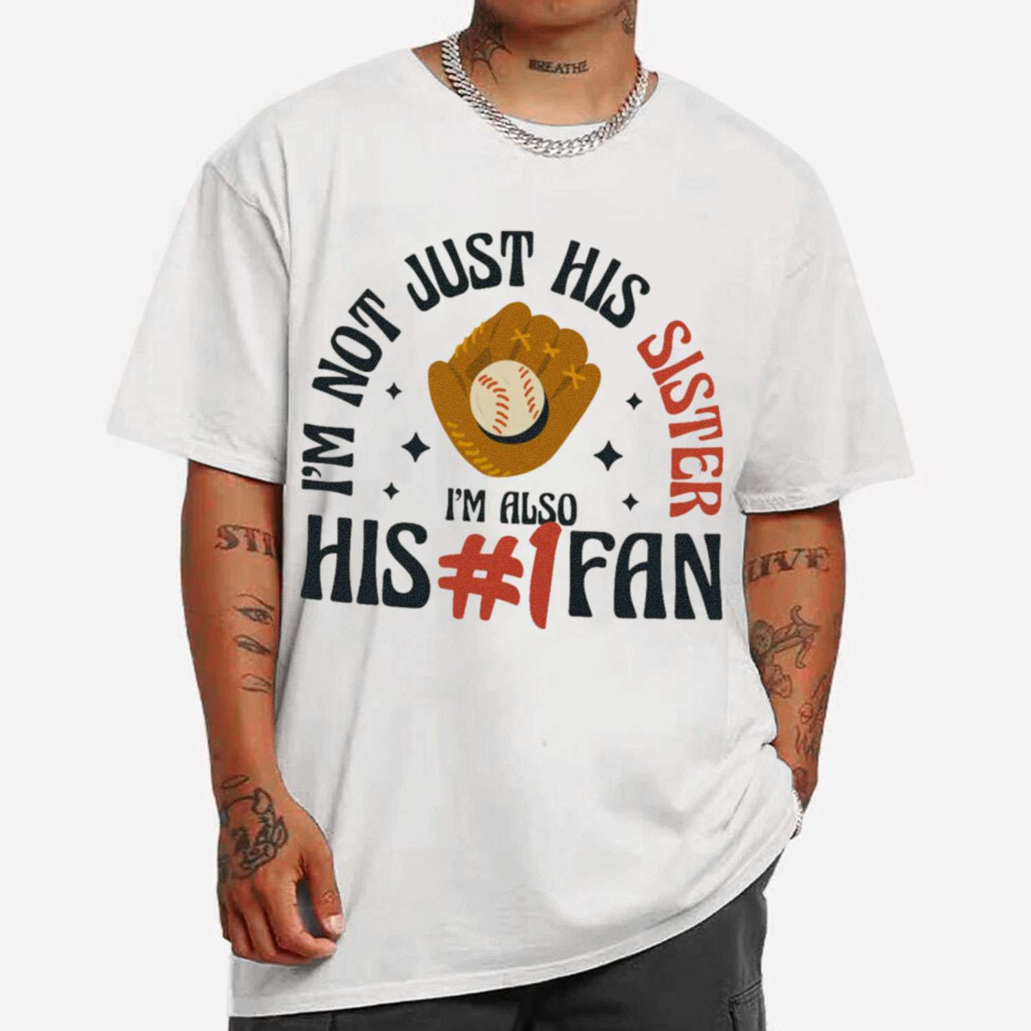Baseball Sister And Fan T-shirt