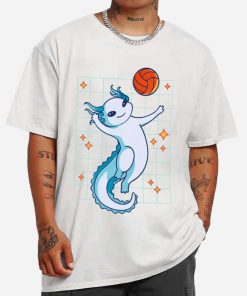 Mockup T Shirt MEN 1 BASK24 Axolotl Playing Basketball 1