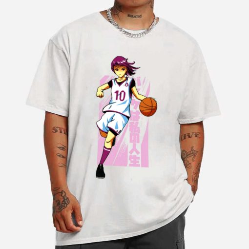 Mockup T Shirt MEN 1 BASK25 Basketball Anime Girl