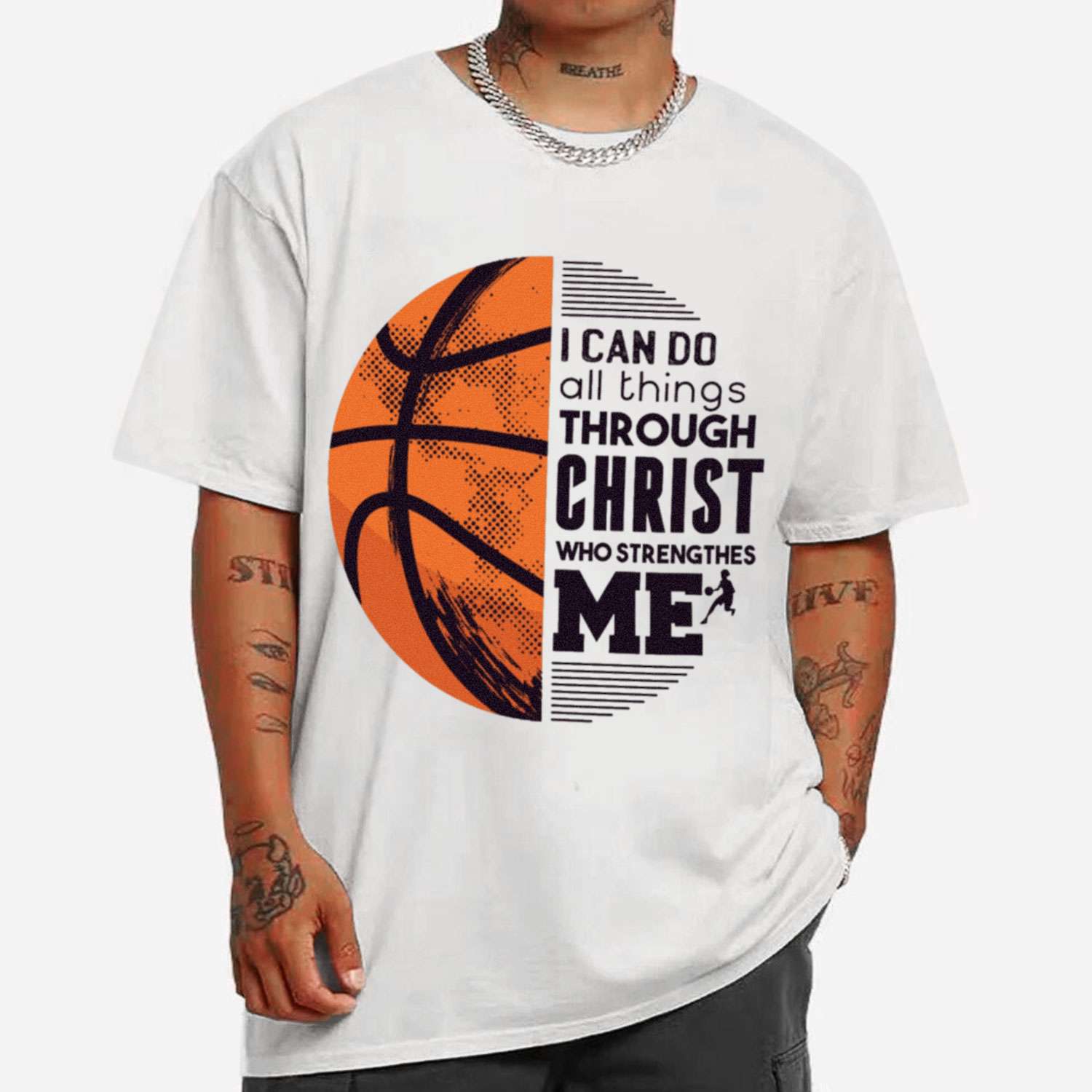 Basketball Christ Quote T-shirt