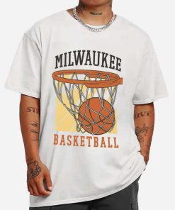 Mockup T Shirt MEN 1 BASK30 Basketball In Hoop Sport