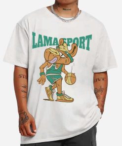 Mockup T Shirt MEN 1 BASK31 Basketball Lama Cartoon