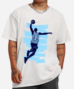 Mockup T Shirt MEN 1 BASK32 Basketball Player Monochromatic