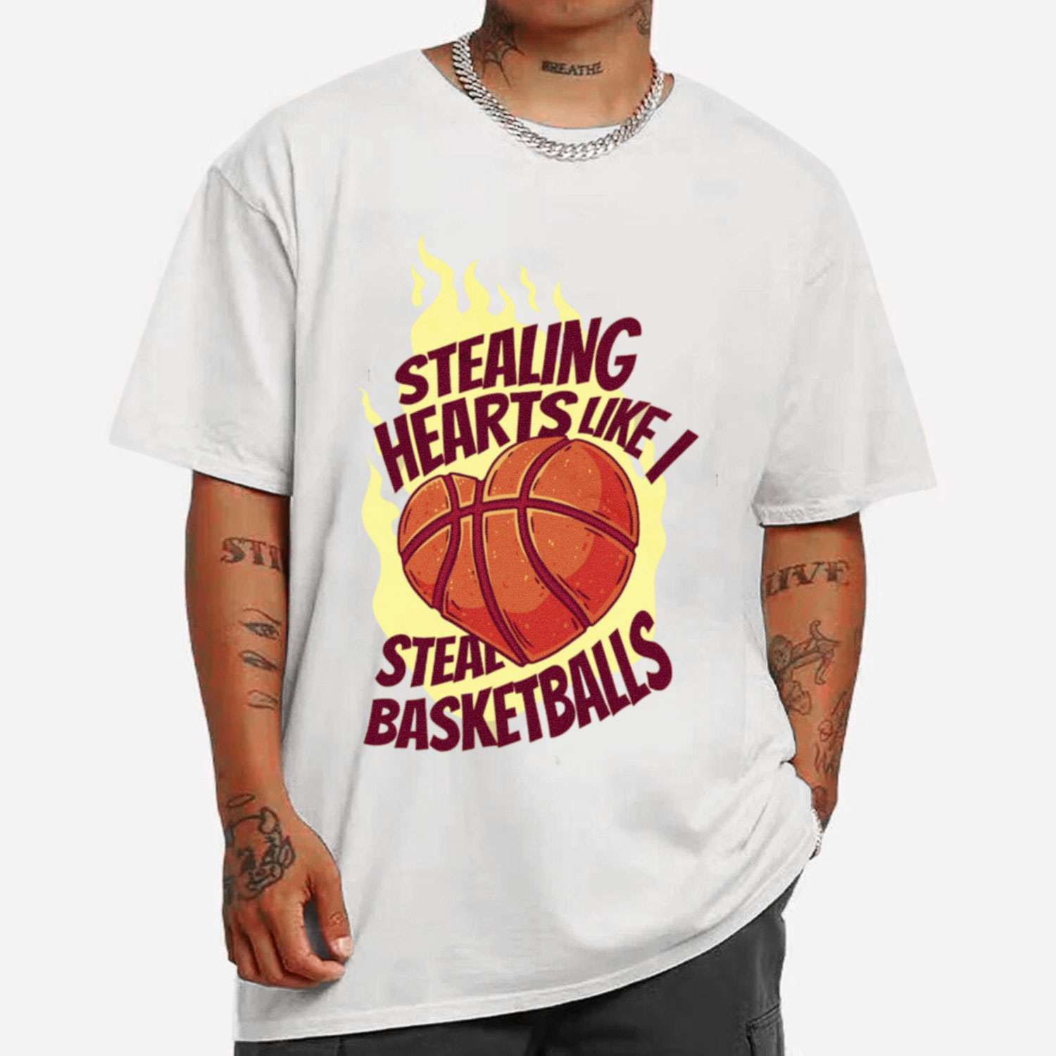 Basketball Valentine_S T-shirt